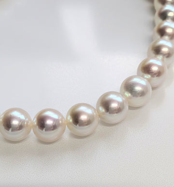 No.24フォーマル1074 パールネックレス　8.5㎜　ピンク