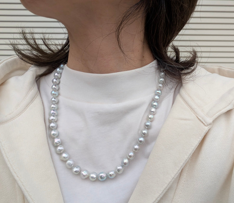 No.25フォーマル1311 バロックネックレス　9㎜　55㎝