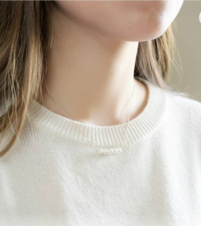 Petit 5 5 Akoya pearls from Uwajima through necklace