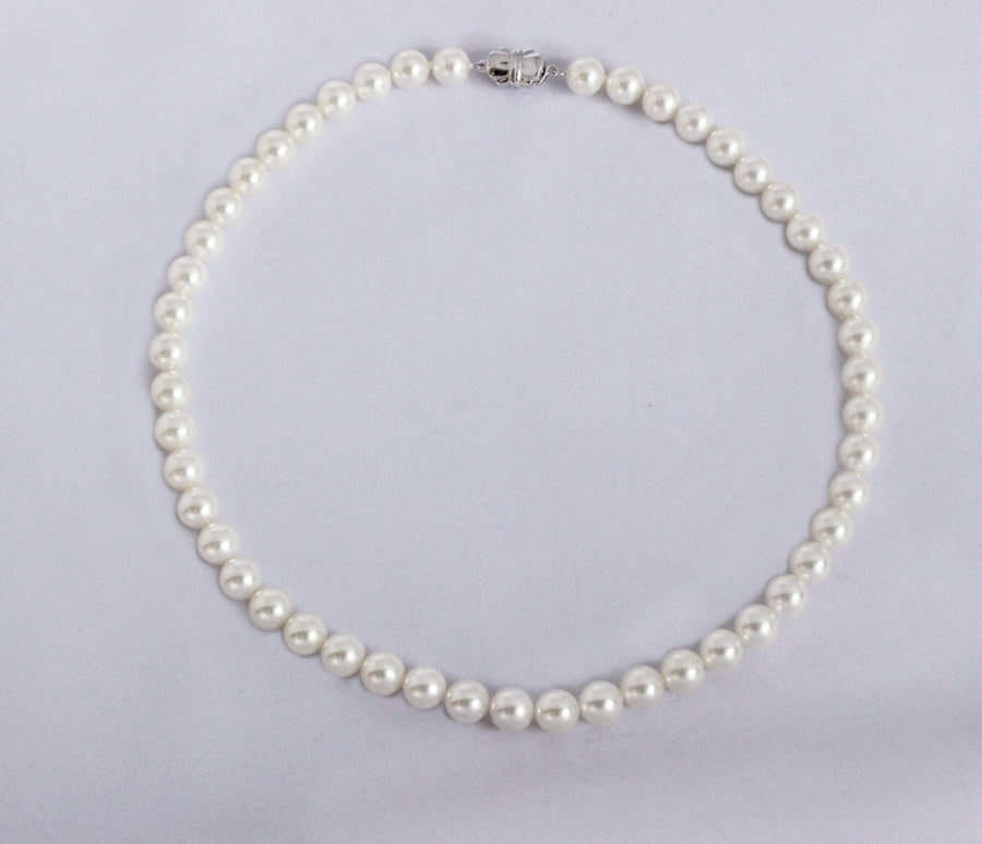No.20 Formal-199 Pearl Necklace 8.0mm White