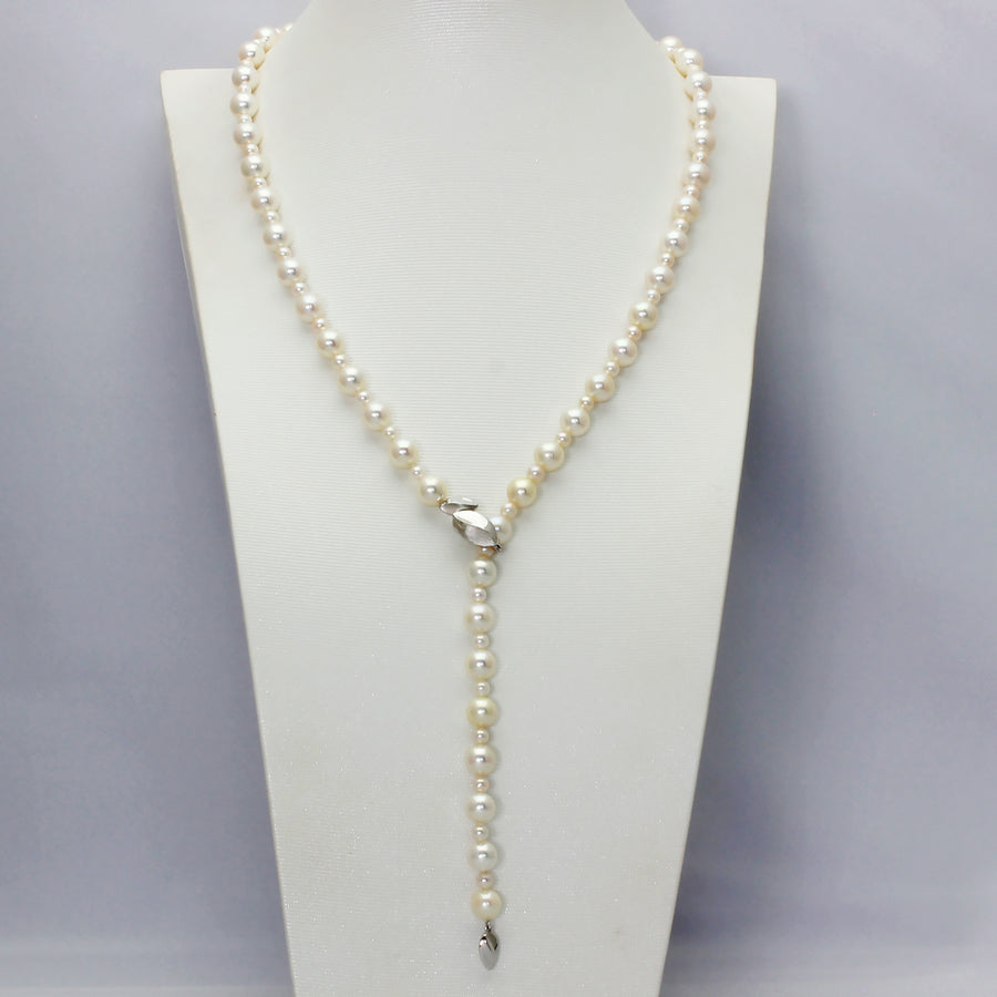 Pearl long necklace 054