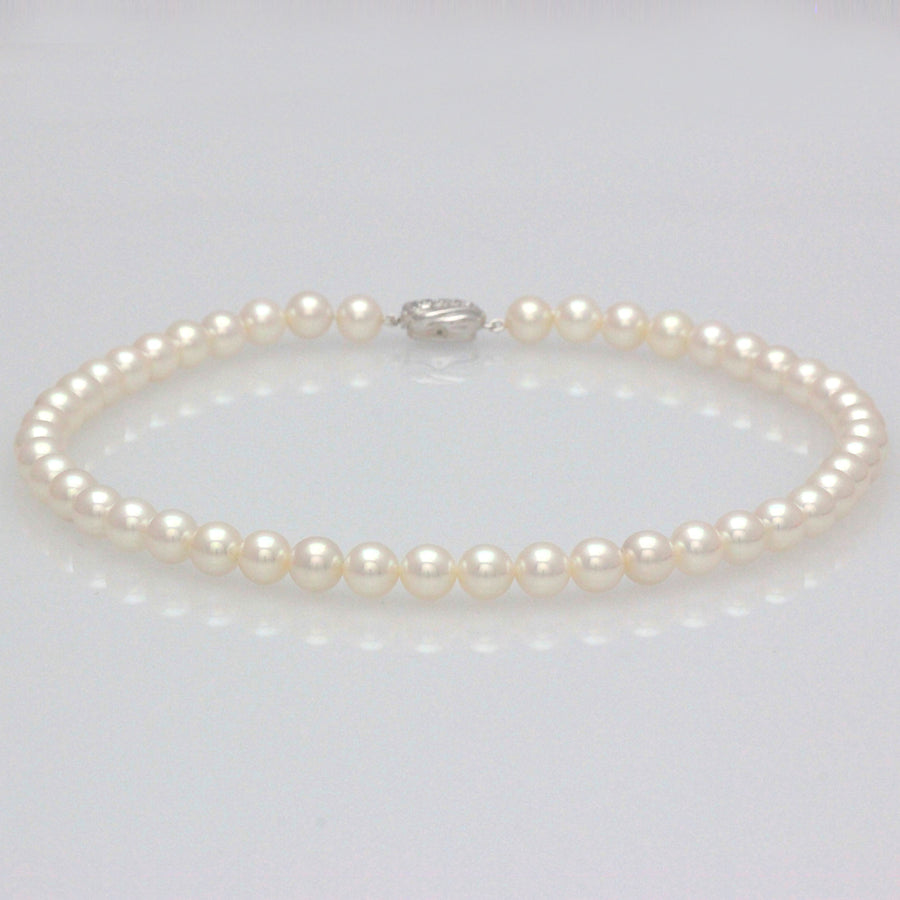 No.16 Formal-061 Pearl Necklace 8.0mm Blue Pink