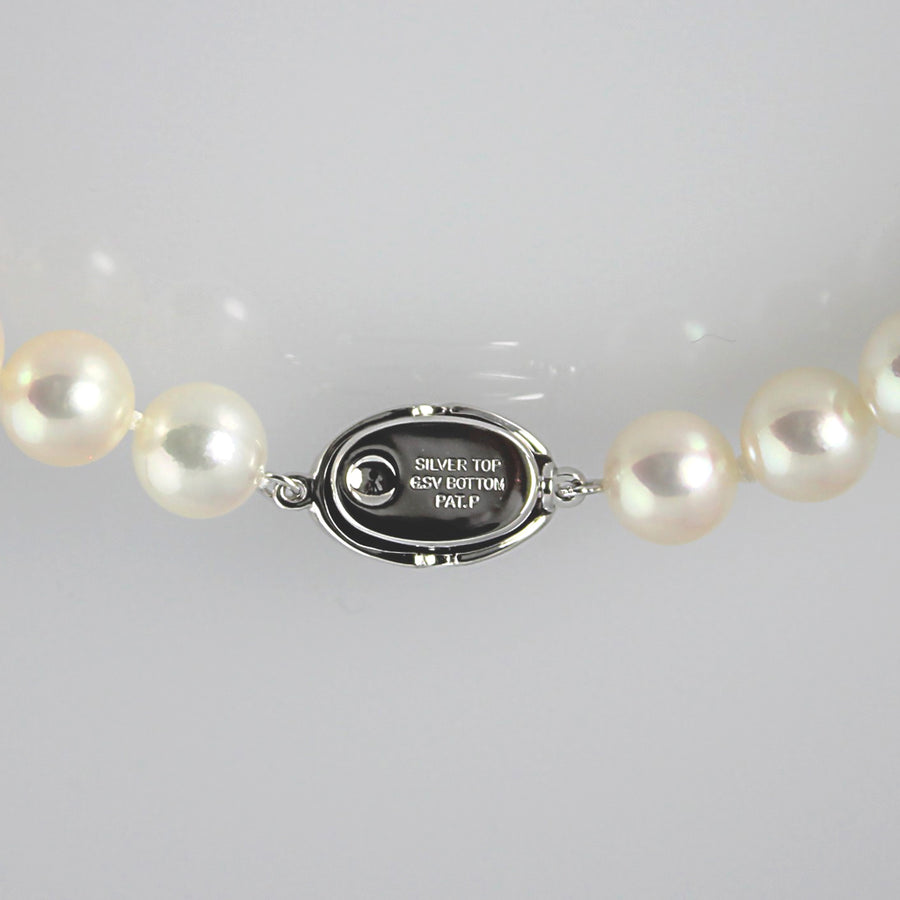 Pearl necklace 8.5mm blue pink