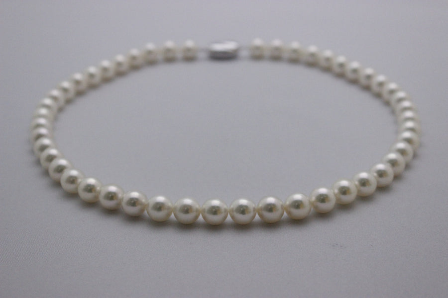 No.19 Formal-175 Pearl Necklace 8.5mm White