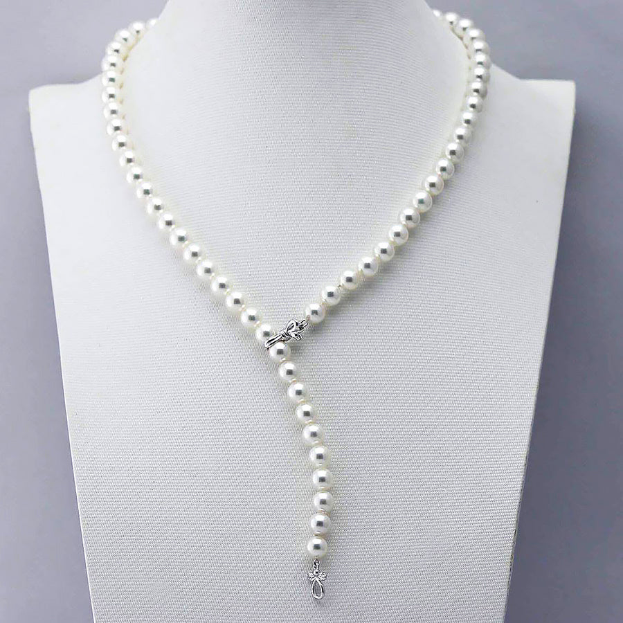 Pearl long necklace 131