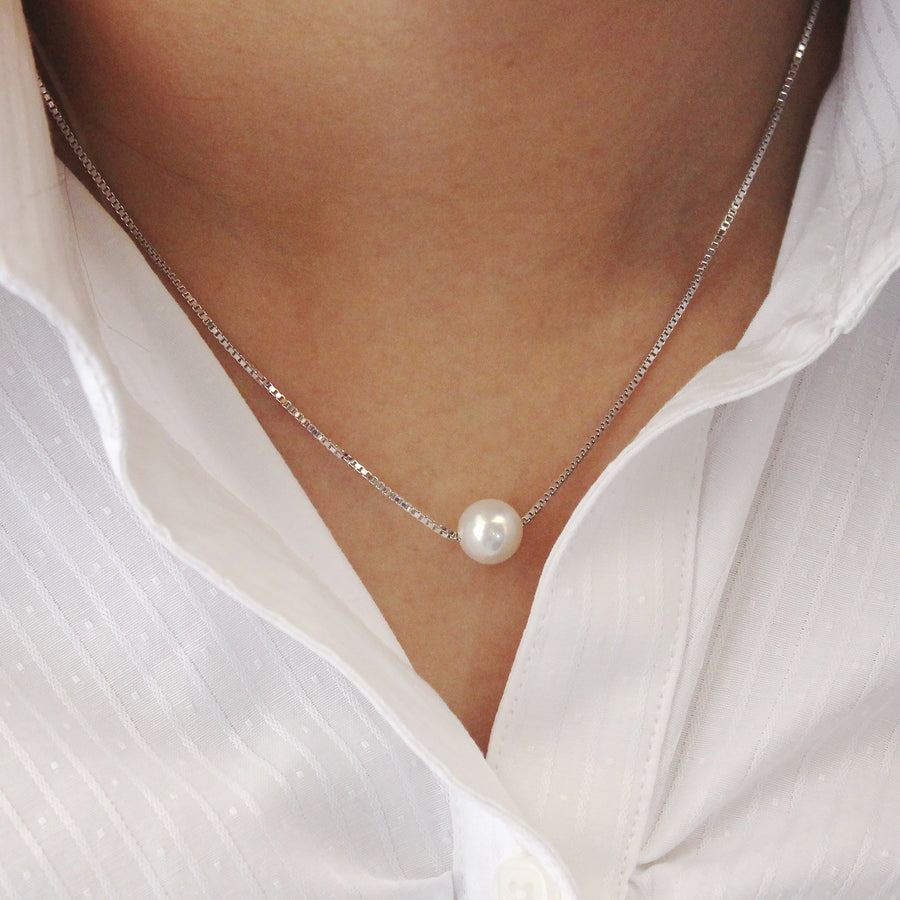 Petit 1 Akoya pearl from Uwajima through necklace