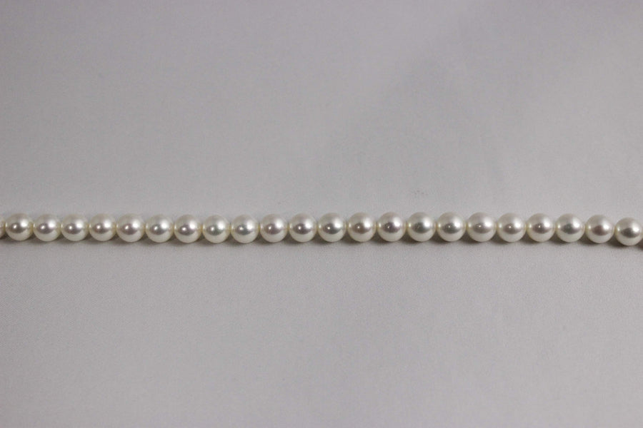 No.19 Formal-174 Pearl Necklace & Earrings Set 8.5mm White Pink