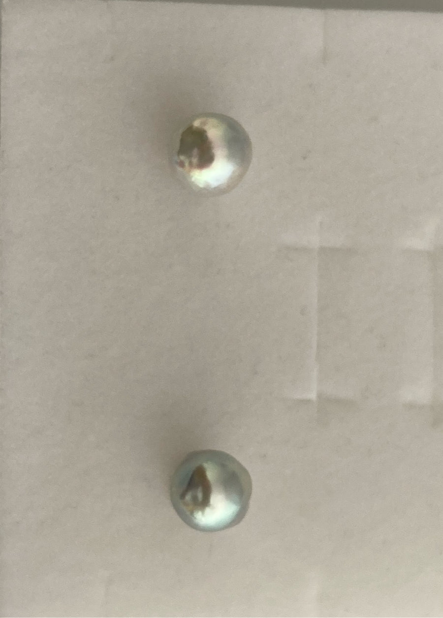9.5-10.0mm baroque earrings